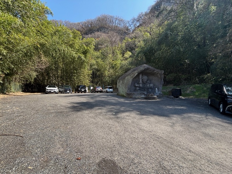 棚下不動滝の普通車用駐車場