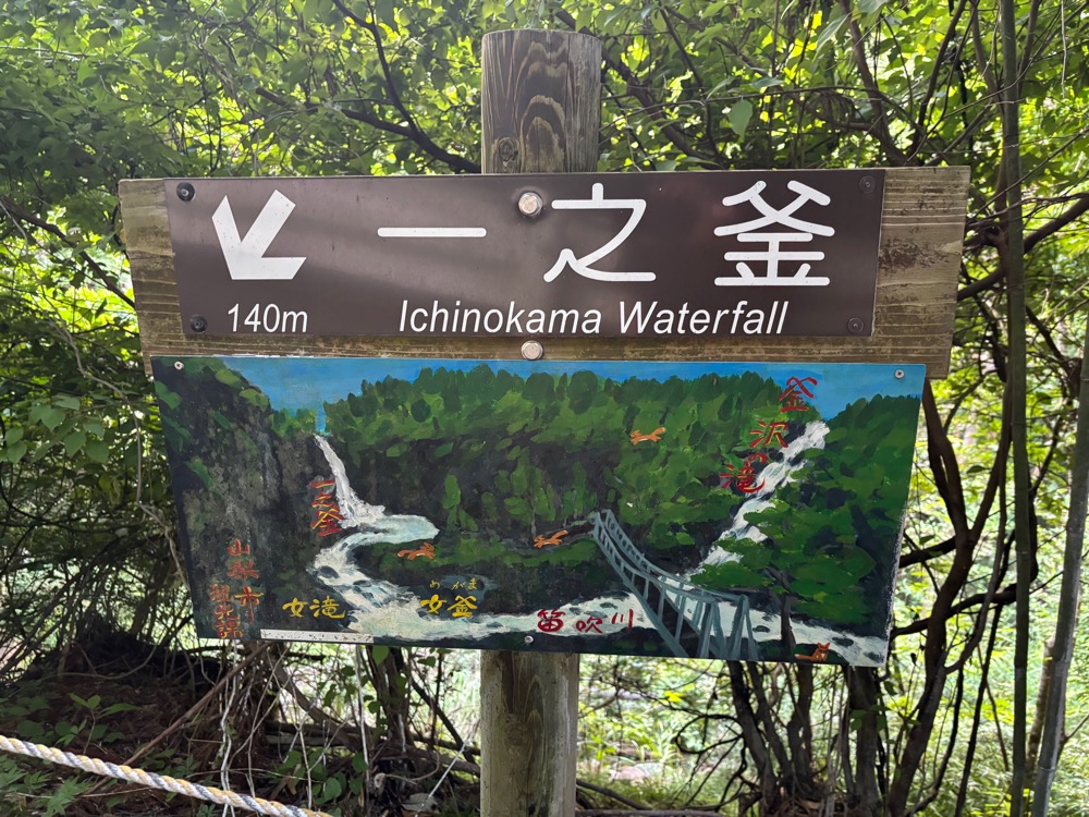 一之釜の概略図