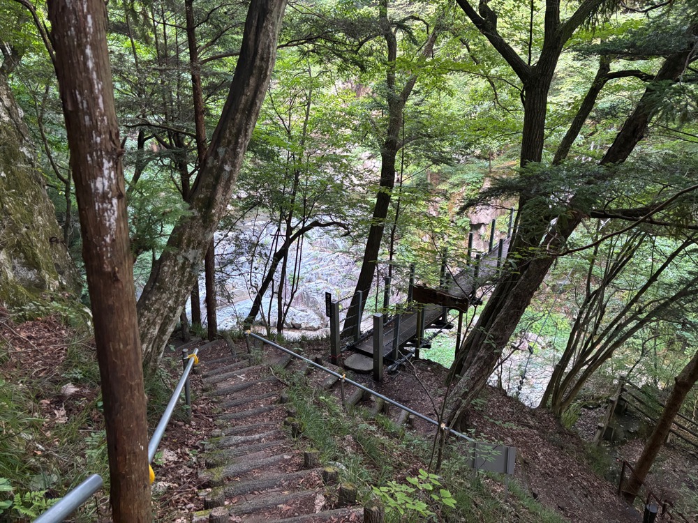 一之釜の吊り橋